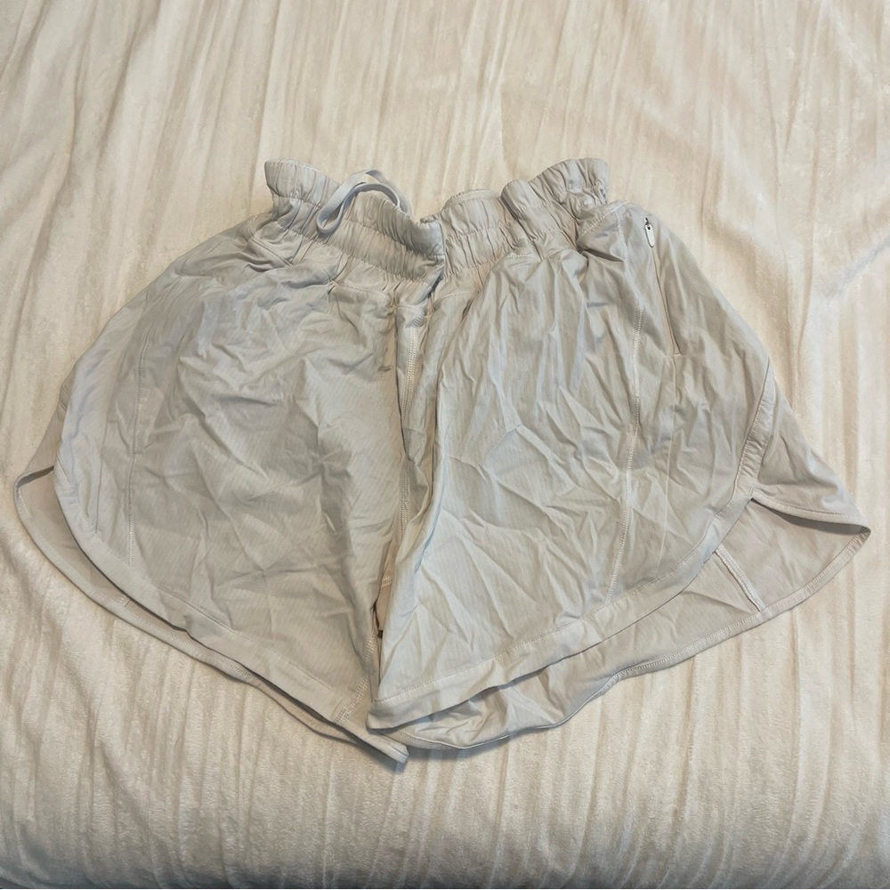 White Lululemon shorts